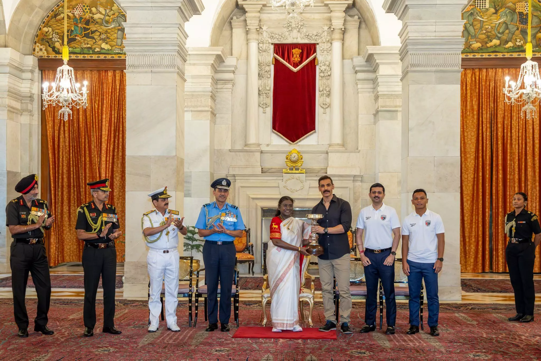 ‘A symbol of pride’: NEUFC’s Durand Cup triumph honoured at Rashtrapati Bhavan
