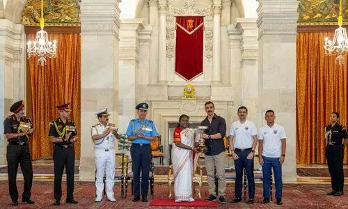 ‘A symbol of pride’: NEUFC’s Durand Cup triumph honoured at Rashtrapati Bhavan