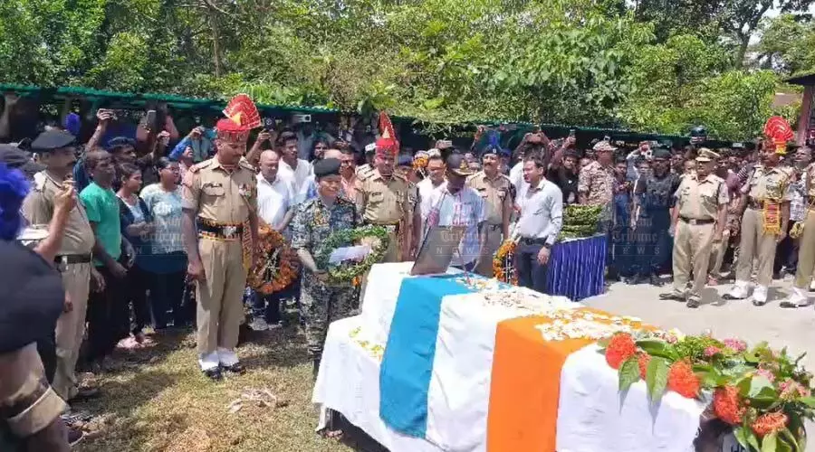 BSF Jawan Rajib Nunia’s mortal remains brought home to Cachar