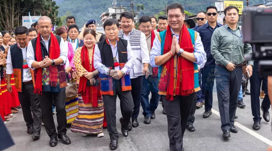 CM Khandu joins Adi community’s Solung fest in Roing, inaugurates key projects