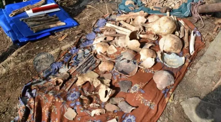 750-yr-old human skeletal remains unearthed in Mizoram cave, carbon dating confirms