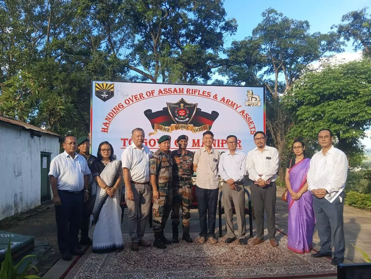Assam Rifles hands over historic Cancipur Hillock to Manipur after four long decades Assam Rifles hands over historic Cancipur Hillock to Manipur after four long decades