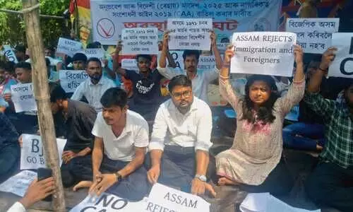 Chachal roars: KMSS, Koch-Rajbongshi, health staff stage parallel protests in Guwahati