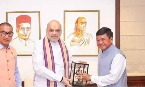 KAAC chief meets Amit Shah, seeks direct finance funds for Karbi Anglong