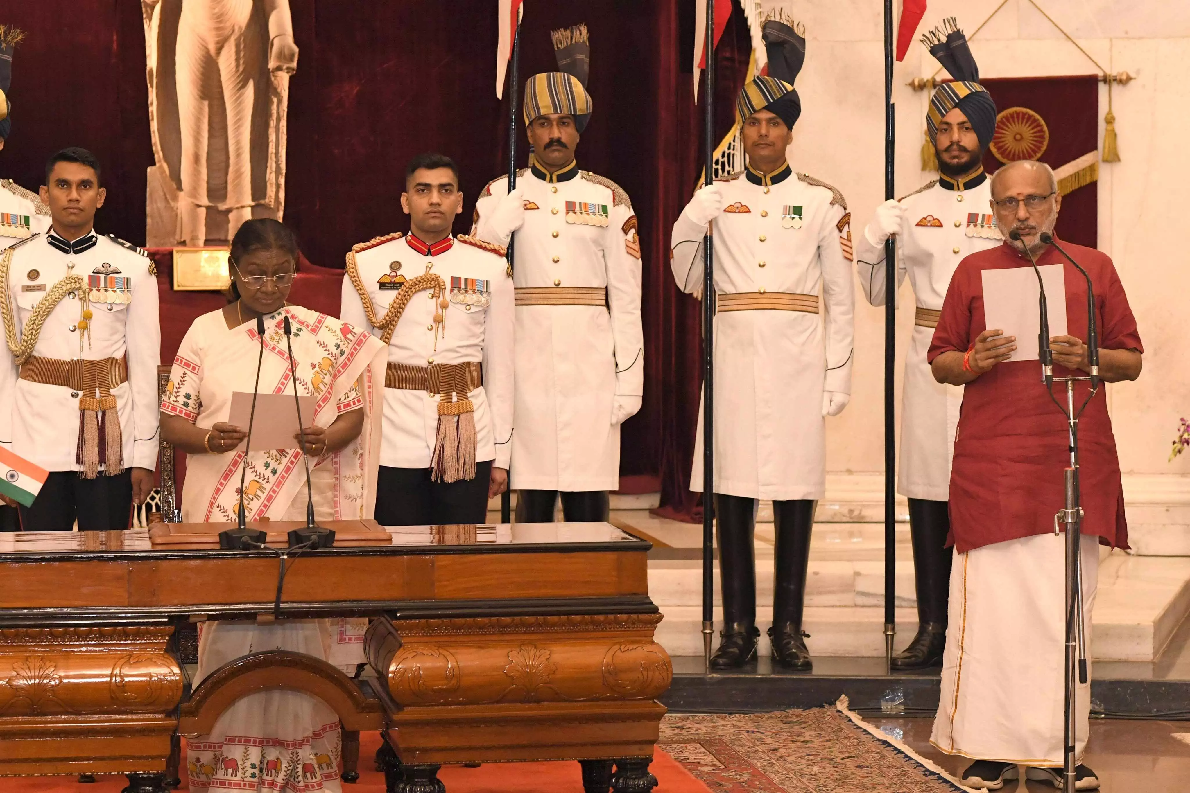 CP Radhakrishnan sworn in as the 15th Vice President of India