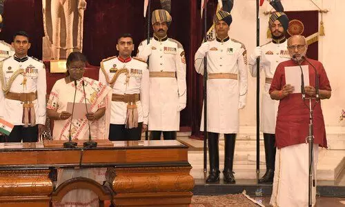 CP Radhakrishnan sworn in as the 15th Vice President of India