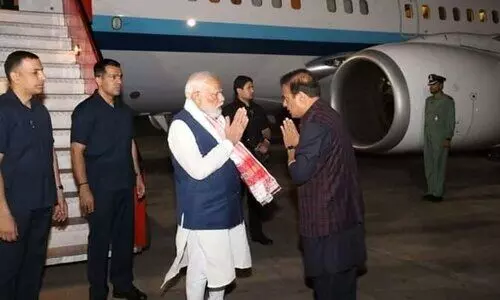 PM Modi begins two-day Assam visit, to attend Bhupen Hazarikas birth centenary
