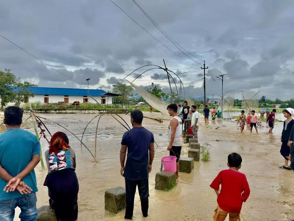 Manipur floods: Iril, Wangjing rivers overflow, 1,000+ families displaced in Imphal