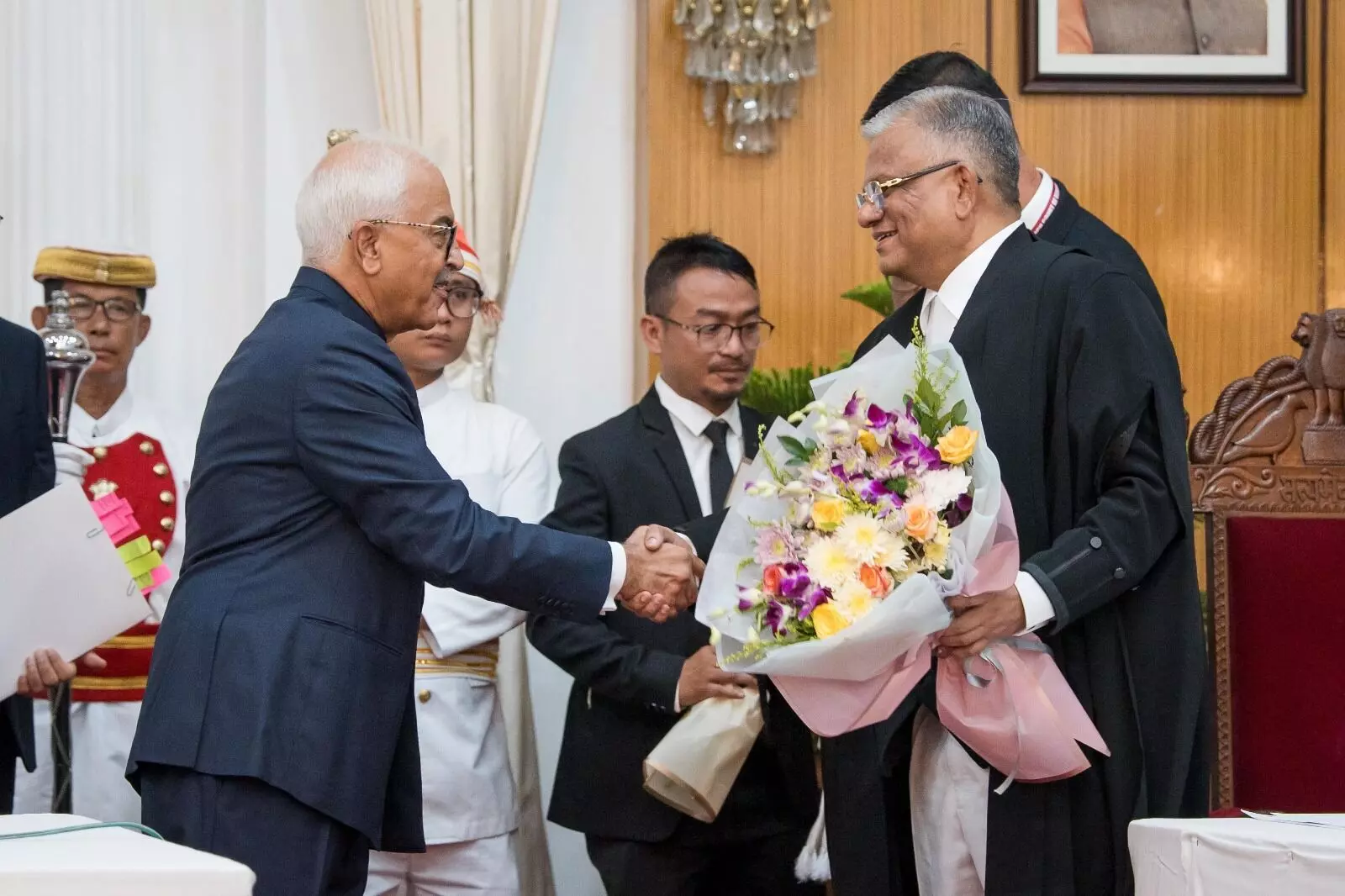 Justice M Sundar sworn in as tenth Chief Justice of Manipur High Court Justice M Sundar sworn in as tenth Chief Justice of Manipur High Court