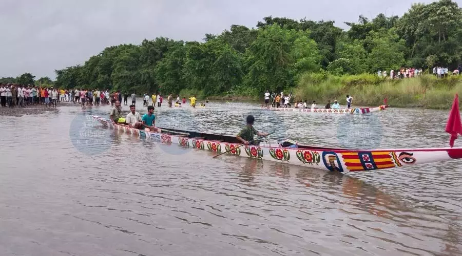Alif Laila wins Nalbaris 82-yr-old Ulabari boat race amid Krishna Janmastami festivities