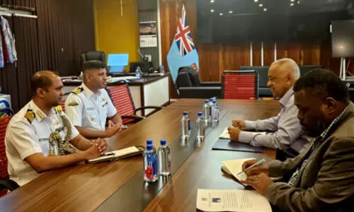 INS Kadmatt’s Suva visit sees India, Fiji hold talks on maritime security