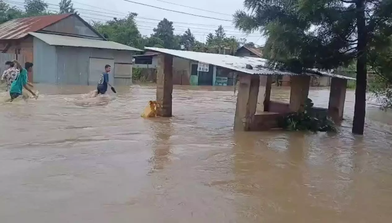 Search on for 70-yr-old swept away in Iril River as floods worsen across Manipur