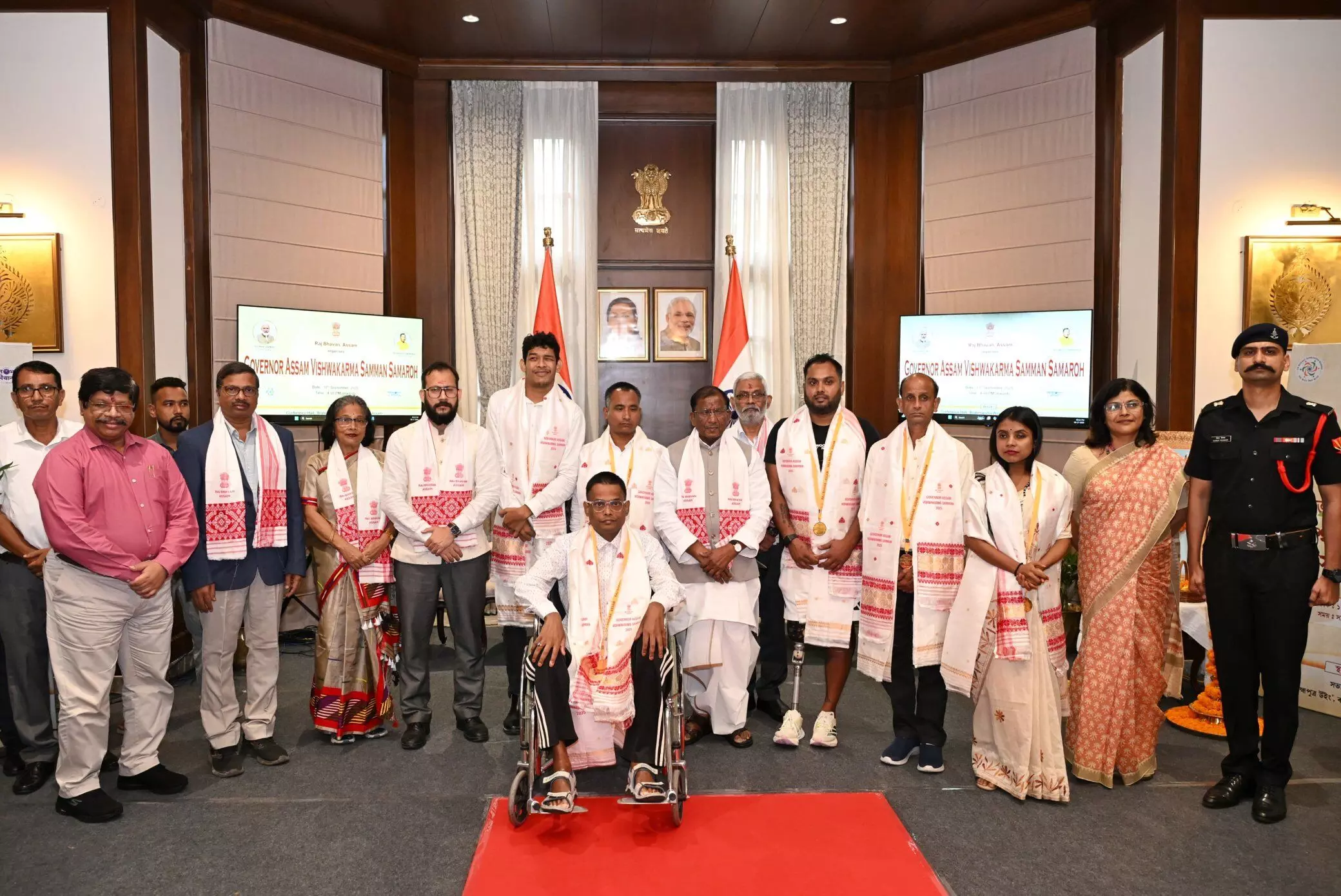 Assam Guv confers Vishwakarma Samman on 6 Divyangjans, calls for inclusive society