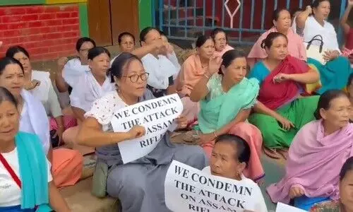 Killing of Assam Rifles jawans sparks protests in Manipurs Bishnupur