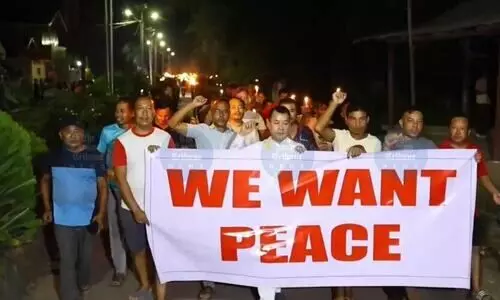 Tributes pour in for Assam Rifles jawans; Bishnupur holds candlelight vigils, rallies