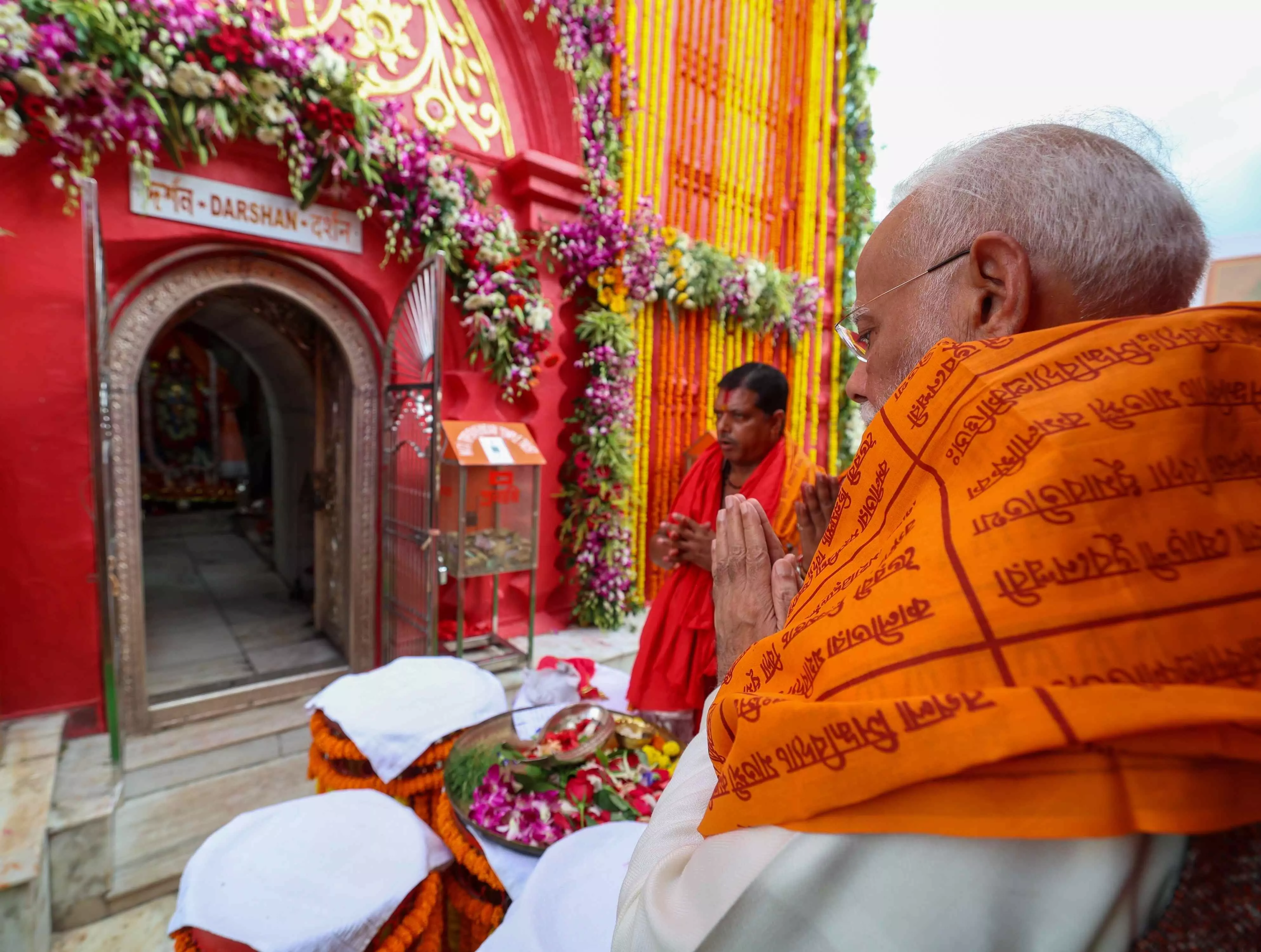 PM inaugurates Tripureshwari temple; BJP allies disappointed over no invitation PM inaugurates Tripureshwari temple; BJP allies disappointed over no invitation