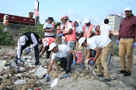 Over 51,000 kg waste removed during cleanup drive on 10 beaches in Gujarat Over 51,000 kg waste removed during cleanup drive on 10 beaches in Gujarat