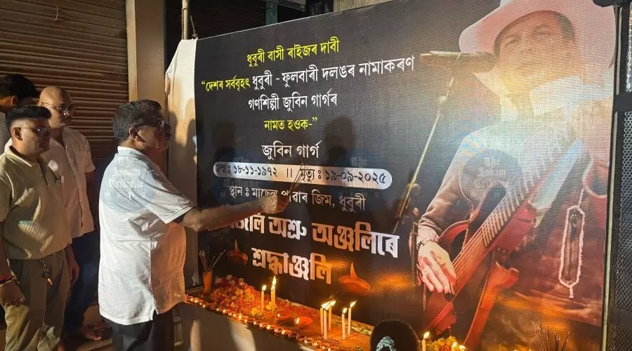 Dhubri citizens demand Dhubri-Phulbari bridge be named after Zubeen Garg