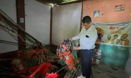Tripura BJP office set ablaze; Cabinet Minister accuses Tipra Motha, vows action