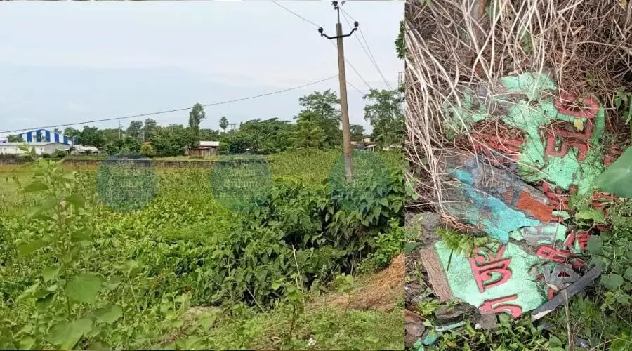 Elephant corridor signboard demolished in Depota; Land mafia suspected