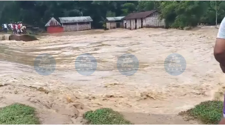 Jaji River breaches embankment in Teok, over 10 Jorhat villages submerged