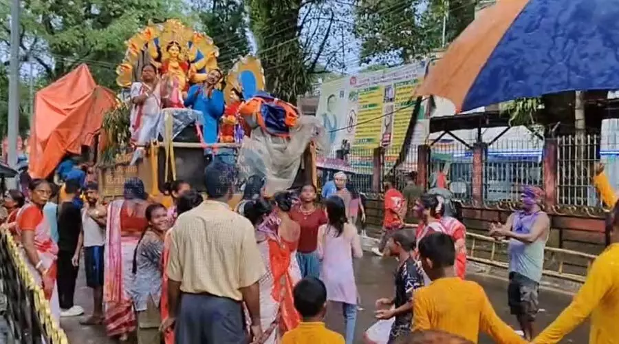 Rain fury, power cuts & Zubeen Garg’s death overshadow Barak Valley’s Durga Puja