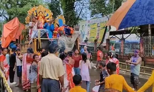 Rain fury, power cuts & Zubeen Garg’s death overshadow Barak Valley’s Durga Puja