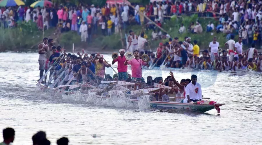 Traditional boat race returns to Kalahi River, draws thousands in South Kamrup