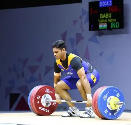 Ajaya Babu Valluri finishes 16th, representing India at World Weightlifting meet