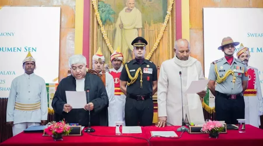 Meghalaya HC gets 14th Chief Justice as Justice Soumen Sen takes oath at Raj Bhavan