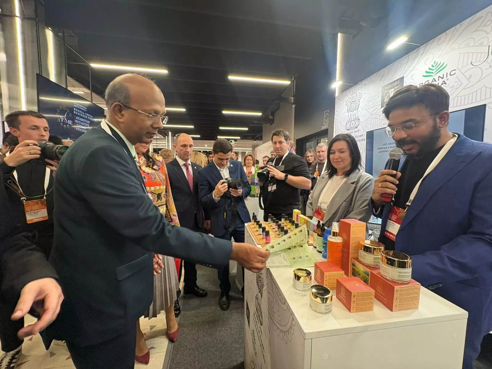 India presents its traditional Ayush practices at event in Kazan, Russia India presents its traditional Ayush practices at event in Kazan, Russia