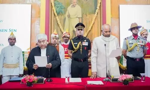 Meghalaya HC gets 14th Chief Justice as Justice Soumen Sen takes oath at Raj Bhavan