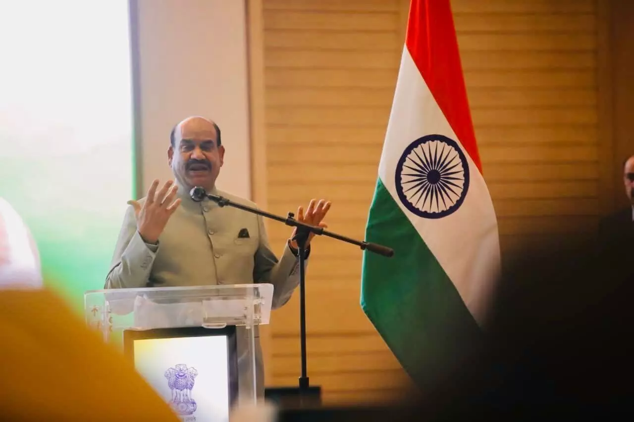 Om Birla meets Indian diaspora in Barbados, highlights nation’s milestones