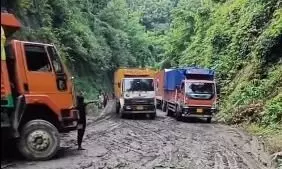 Over 600 trucks stuck on Aizawl-Silchar road, worsens after rain, truckers file PIL
