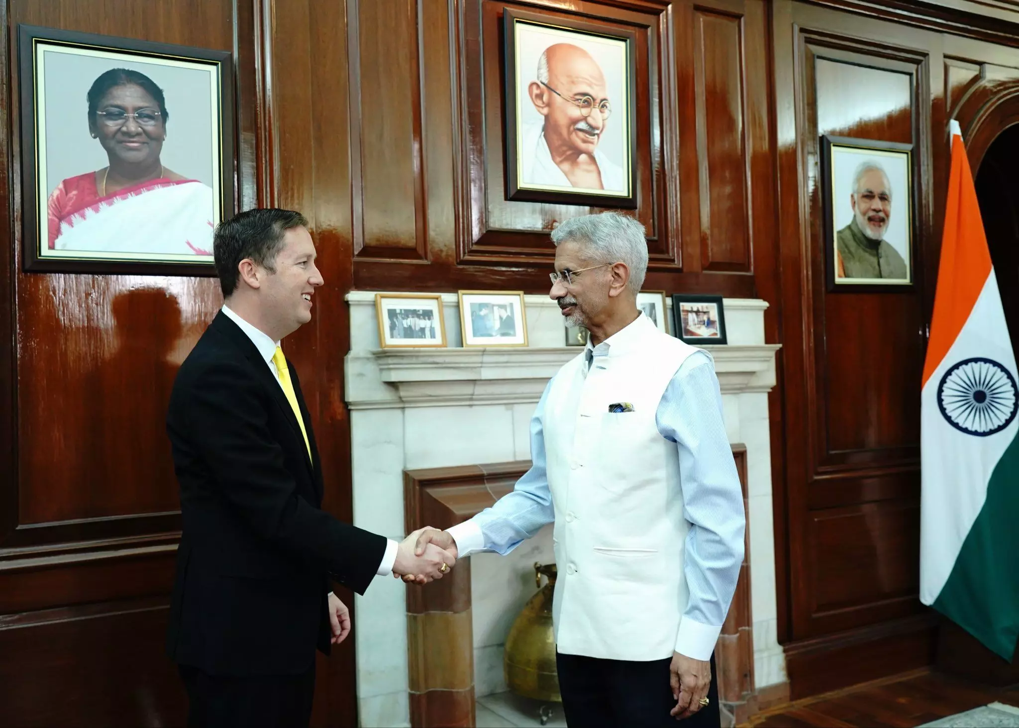 EAM Jaishankar, US Ambassador Sergio Gor hold talks on strengthening ties