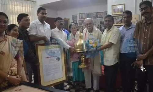 B Borooah College presents inaugural Gopinath Bordoloi Award to PG Baruah