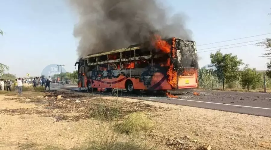 Rajasthan bus fire kills 20, injures 16; PM announces Rs 2L ex gratia for next of kin