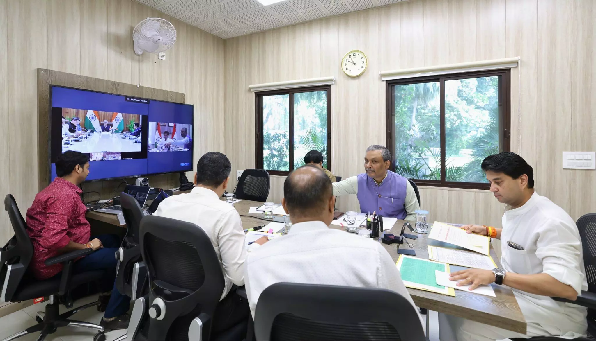 Scindia, Manipur Governor push for sports reforms in Northeast at key meet