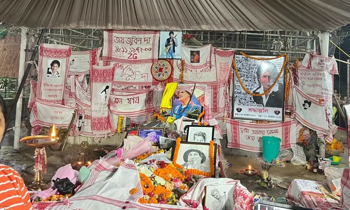 Zubeen Gargs Sonapur samadhi hosts day-long homage with prayers, musical tributes