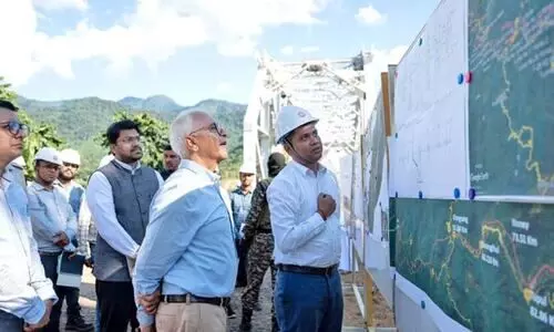 Governor Bhalla inspects world’s tallest rail bridge in Manipur’s Noney District