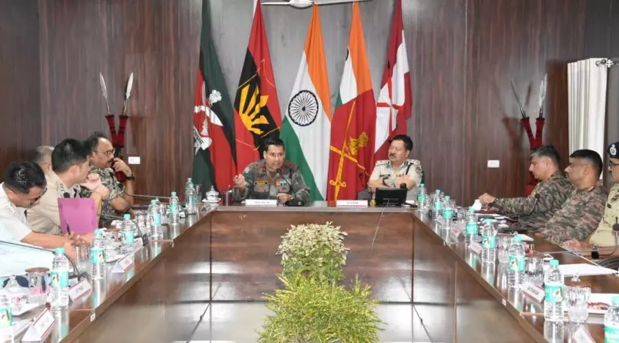 Security forces meet in Lekhapani, review measures amid rising militant attacks