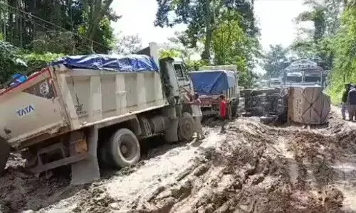 Mizoram truckers in Kolasib plan 4-day strike over dangerous NH-306 from Oct 23