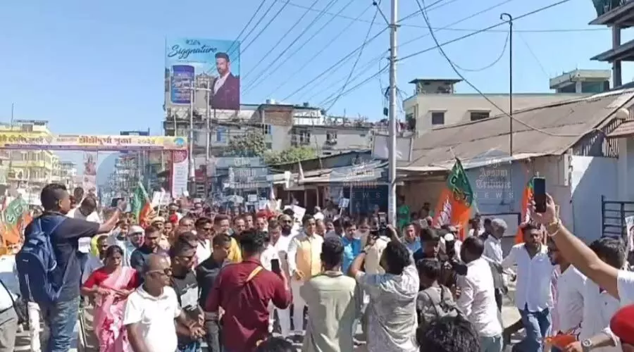 BJP holds ‘Zubeen Garg Nyay Yatra’ in Nalbari, demand swift justice & fair investigation