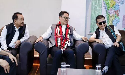 Kiren Rijiju kicks off BJP campaign for Dampa bypoll in Mizoram’s Mamit district