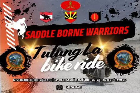 Indian Army to hold ‘Saddle Borne Warriors’ motorcycle rally from Oct 26 to Nov 1 Indian Army to hold ‘Saddle Borne Warriors’ motorcycle rally from Oct 26 to Nov 1