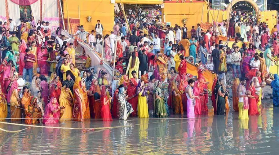 Sunset prayers, silent songs: Assam’s sombre Chhath remembers Zubeen, Sharda Sinha
