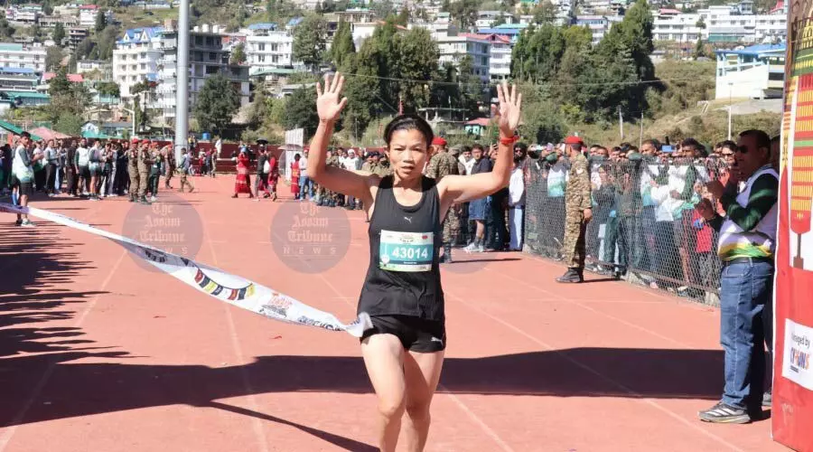 At 10,000 ft, 45-year-old mother of two triumphs in Tawang Marathon