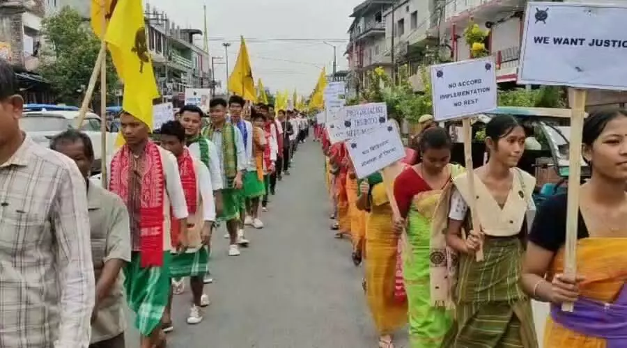 ABSU leads massive BTR rallies, plans Delhi protest over delay in Bodo Accord rollout ABSU leads massive BTR rallies, plans Delhi protest over delay in Bodo Accord rollout