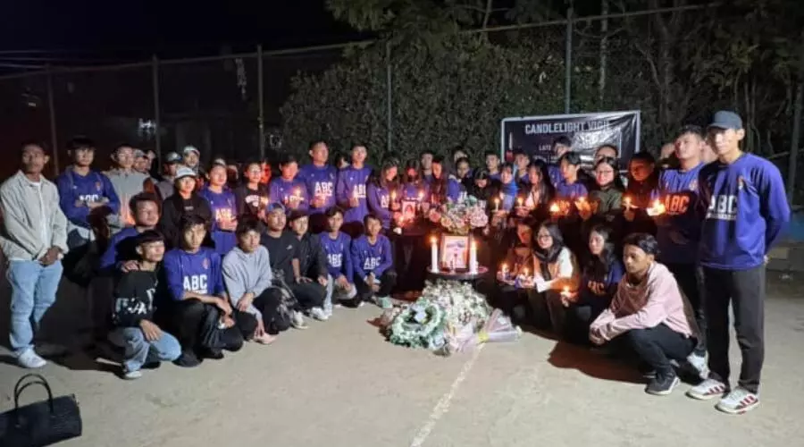 Kohima holds candlelight vigil as outrage grows over slain basketball player