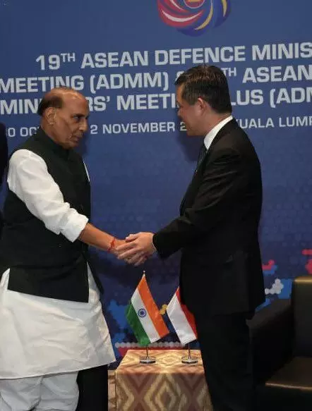 Rajnath Singh, Singapore’s Chan Chun Sing hold talks to boost defence ties